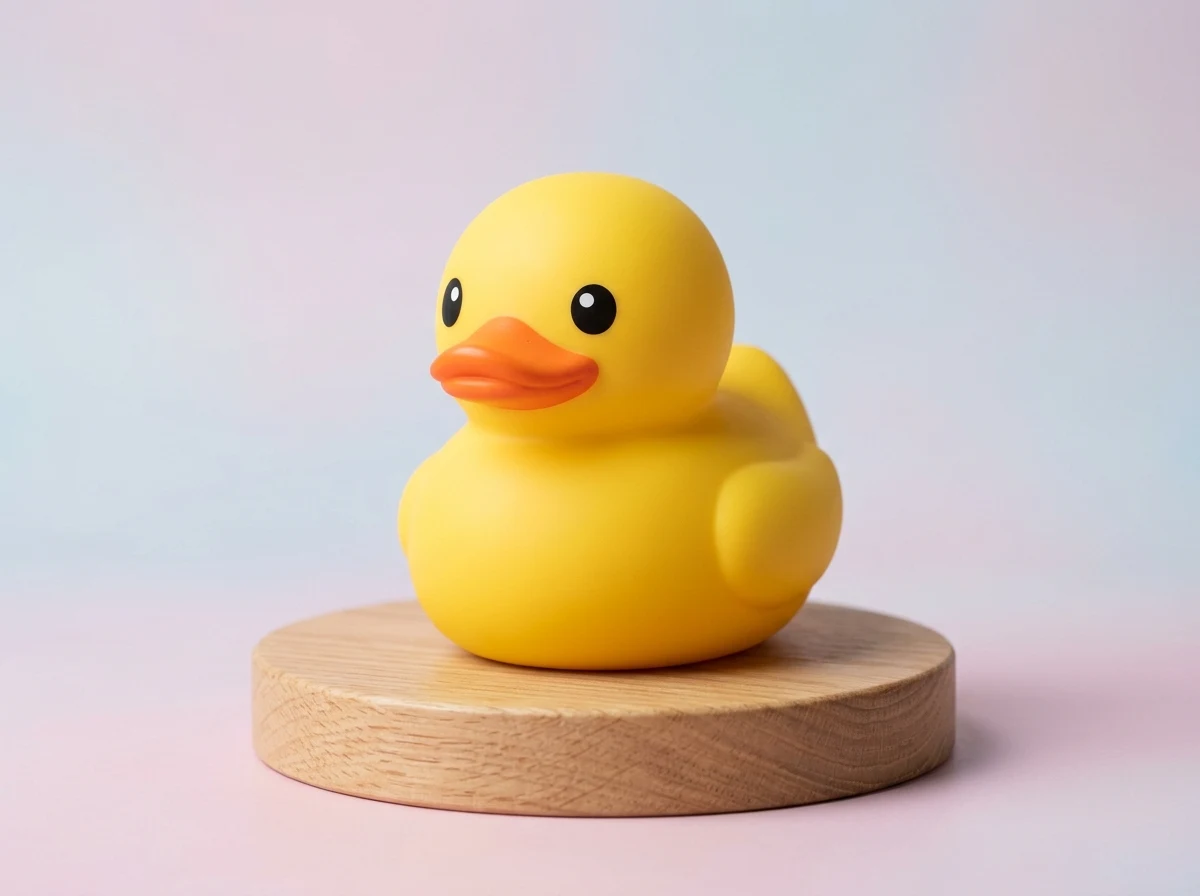 Minimalist Designer Rubber Duck